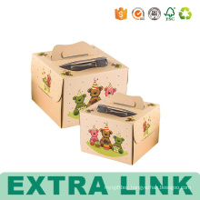 Carton Cardboard Birthday Paper Packing Cake Boxes With Window